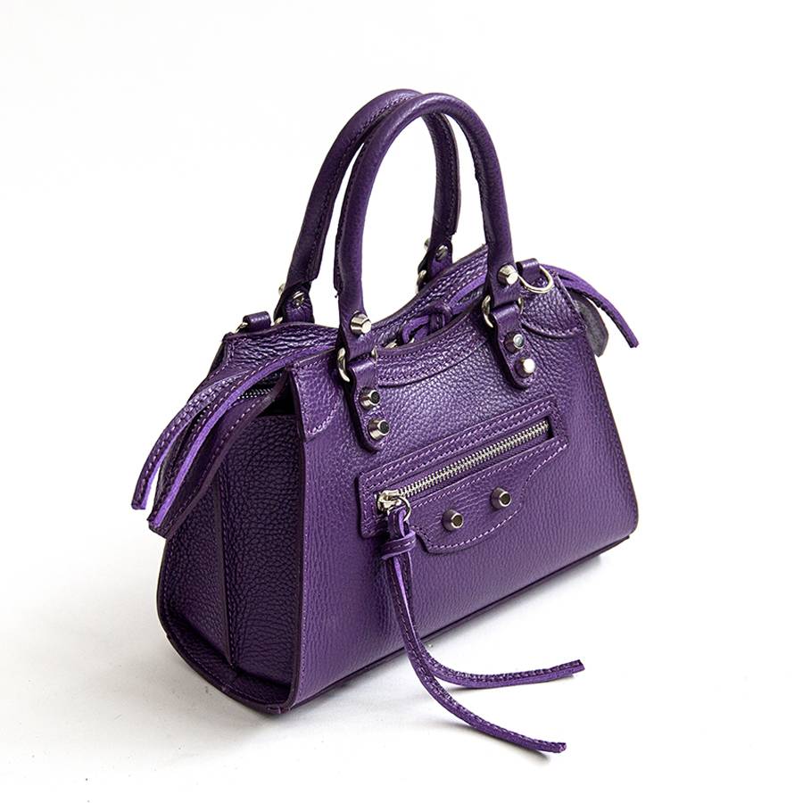 Laura Di Maggio BARCELLONA SMALL – bauletto in pelle viola Acquista Ora