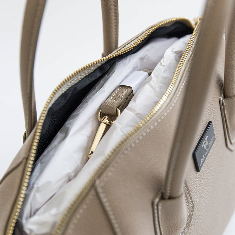 Laura Di Maggio ZAIRA – bauletto in palmellato beige Consegna Veloce