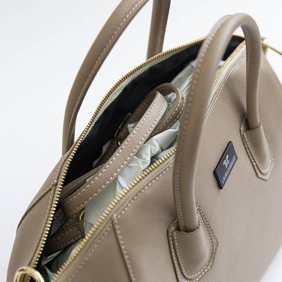 Laura Di Maggio ZAIRA BIG – baulettone in palmellato beige Fino Al -60%