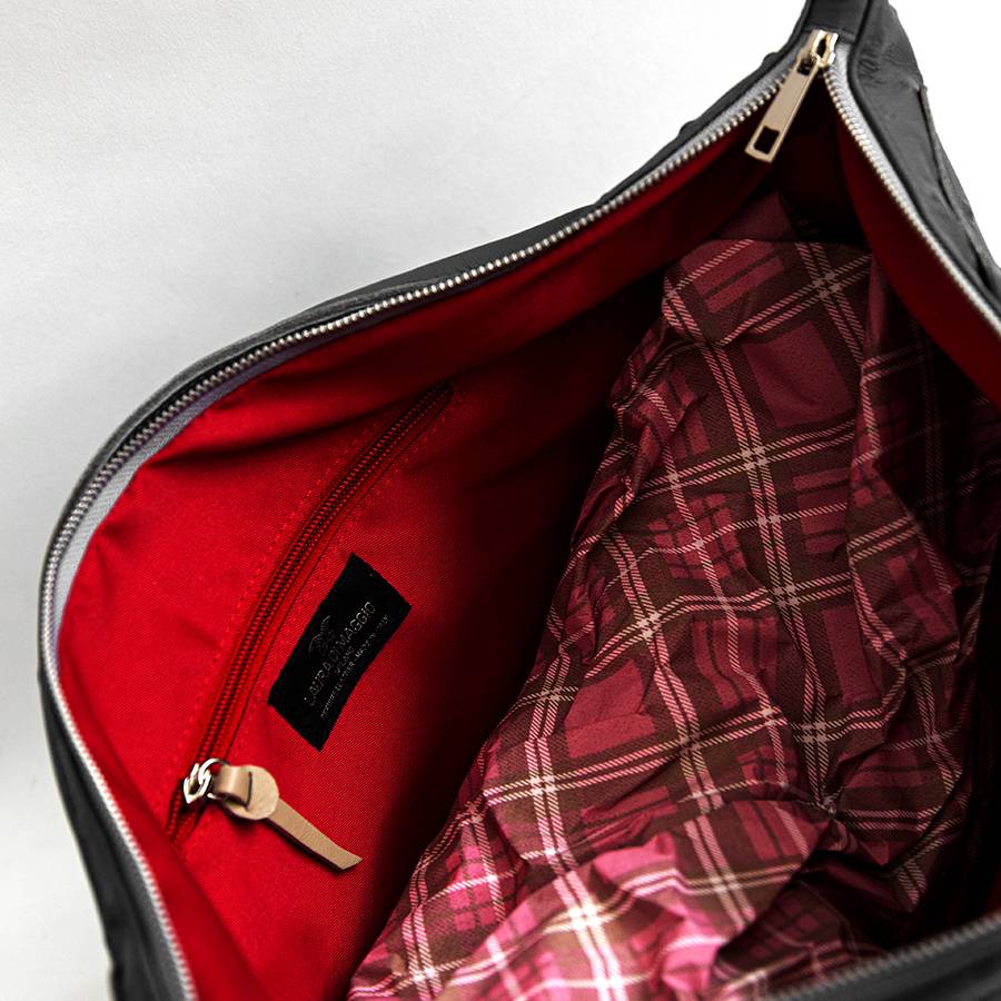 Laura Di Maggio BIKER – borsa in pelle soft stampa chiodo nero Economico