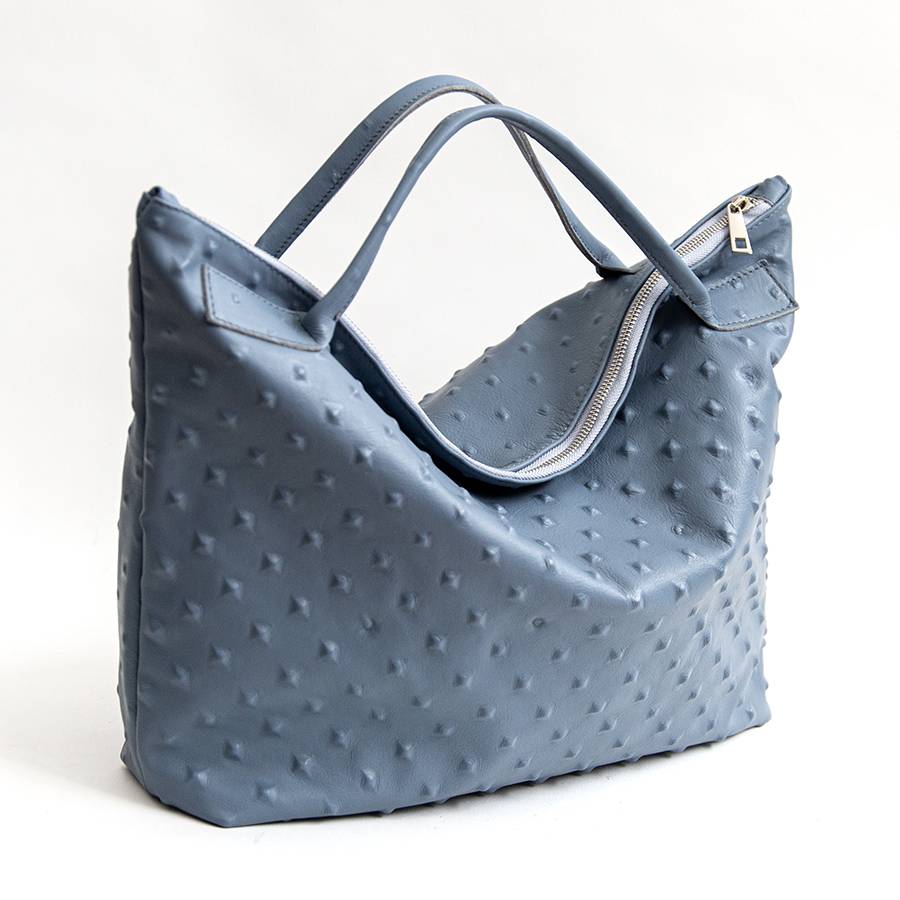 Laura Di Maggio BIKER – borsa in pelle soft stampa chiodo avio Online