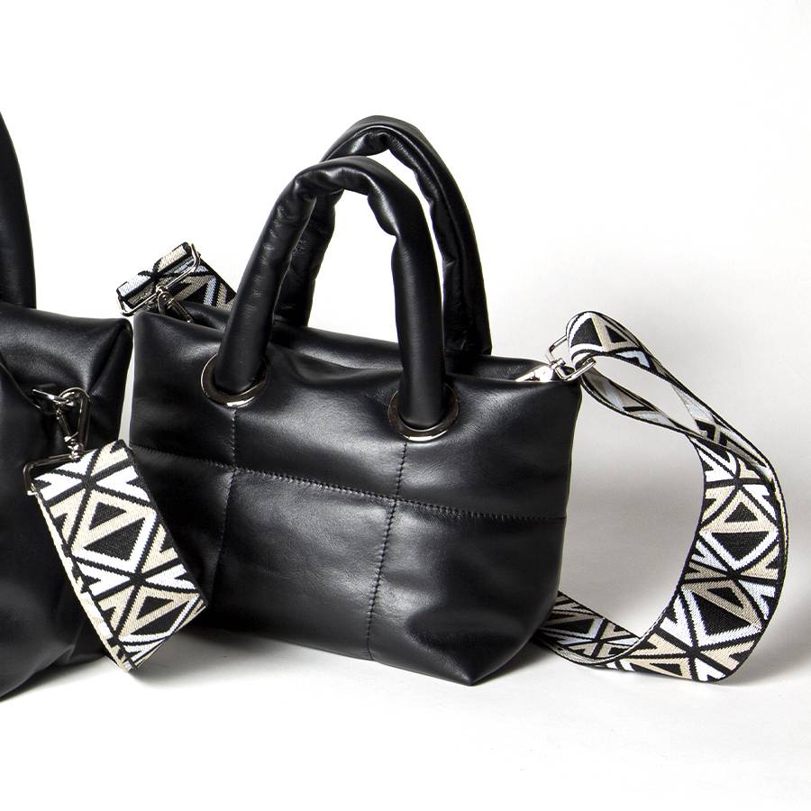 Laura Di Maggio GIOY – Tote bag in nappa trapuntata nera Vendita Economica