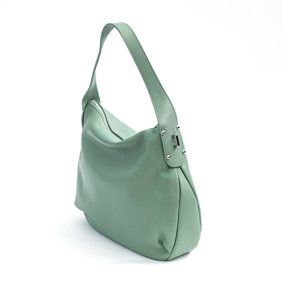 Laura Di Maggio NESSY – Sacca in pelle verde menta Vendita