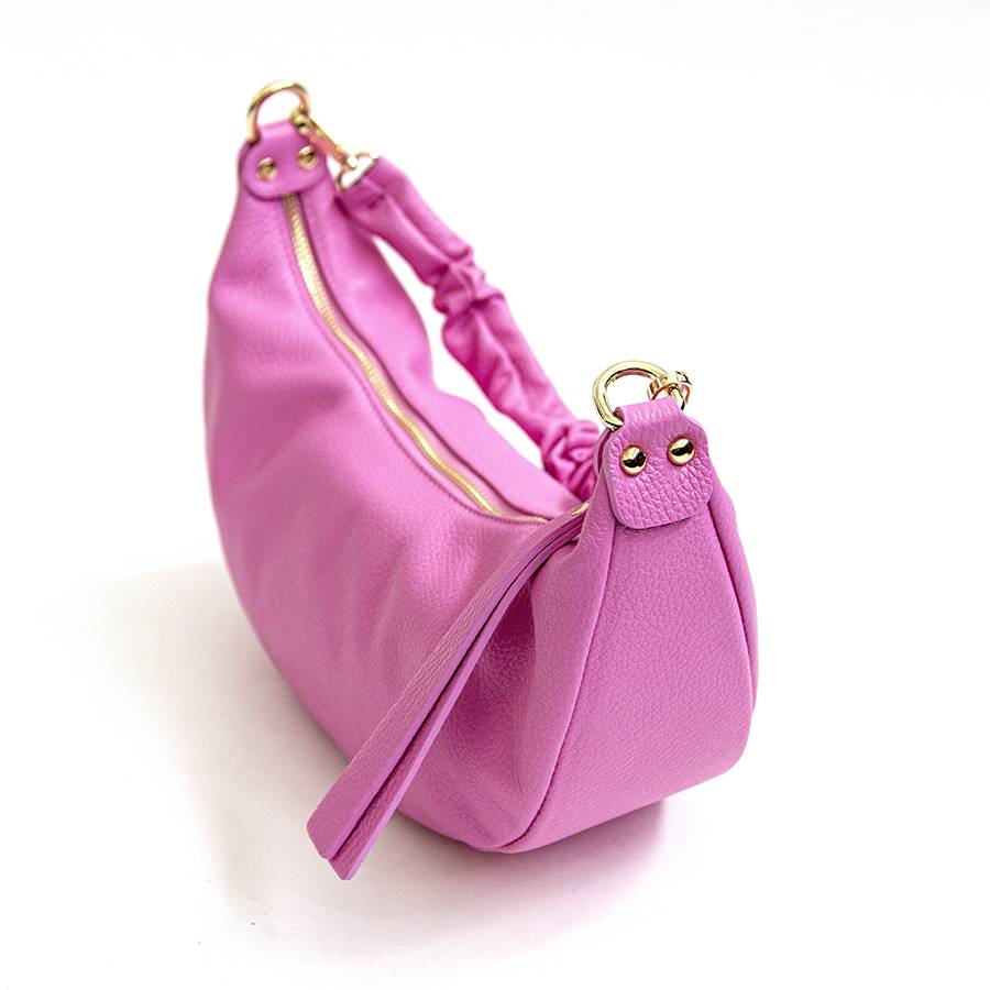 Laura Di Maggio SUSAN – Baguette in pelle rosa Qualità Garantita