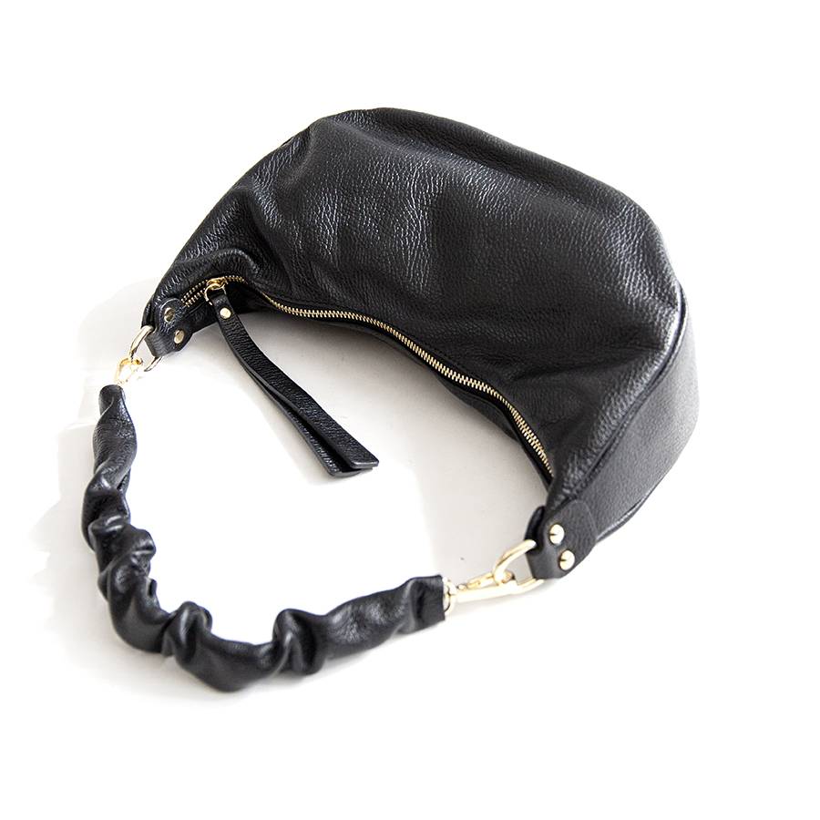 Laura Di Maggio SUSAN – Baguette in pelle nera Negozi Online