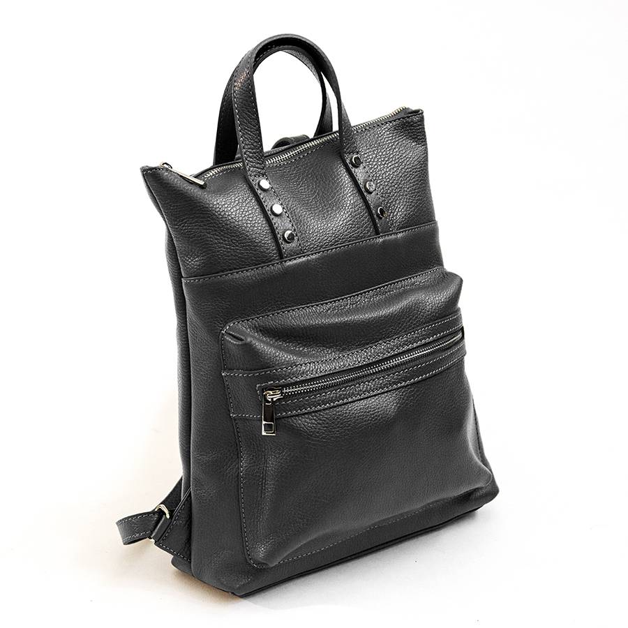 Laura Di Maggio YALE – Zaino in pelle nero Presa