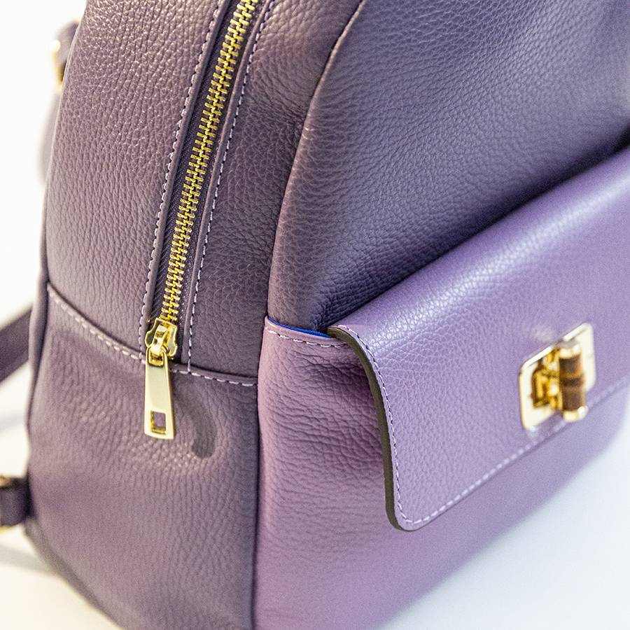 Laura Di Maggio NEMO – Zaino in pelle lilla & violetto Online