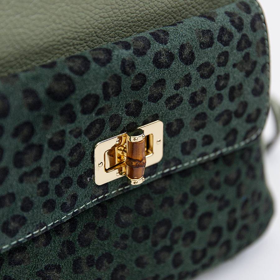Laura Di Maggio NEMO – Zaino in pelle verde salvia Outlet
