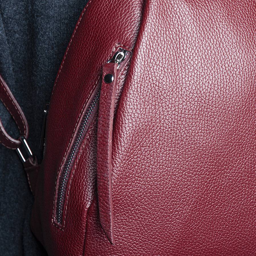 Laura Di Maggio ZIP – zainetto in pelle dollaro rubino Offerte