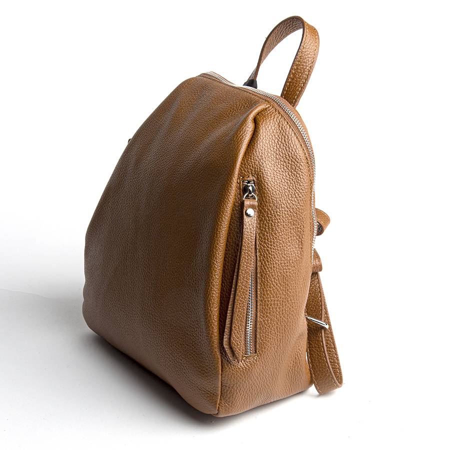 Laura Di Maggio ZIP – zainetto in pelle dollaro cuoio Hotsell