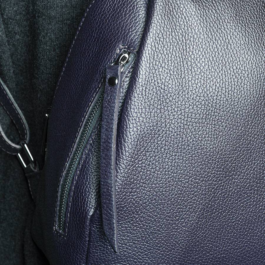 Laura Di Maggio ZIP – zainetto in pelle dollaro blu notte Saldi Di Fabbrica
