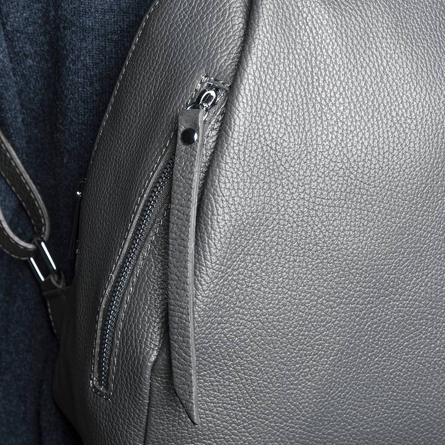 Laura Di Maggio ZIP – zainetto in pelle dollaro grigio I Più Venduti