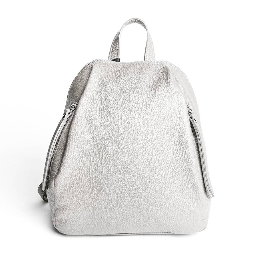 Laura Di Maggio ZIP – zainetto in pelle dollaro latte Vendite Flash