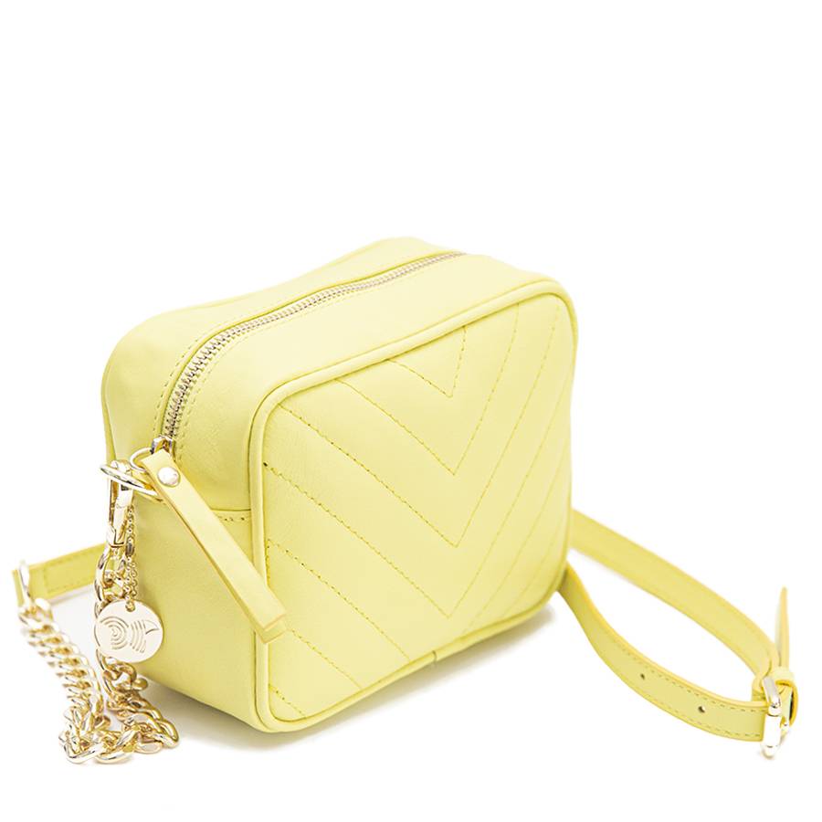 Laura Di Maggio COCCA – Borsa da Sera in Pelle Soft Trapuntato – Lime Novità