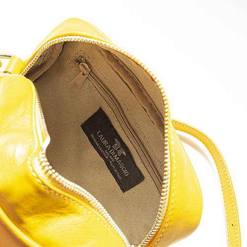 Laura Di Maggio COCCA – Borsa da Sera in Pelle Soft Trapuntato – Senape Presa