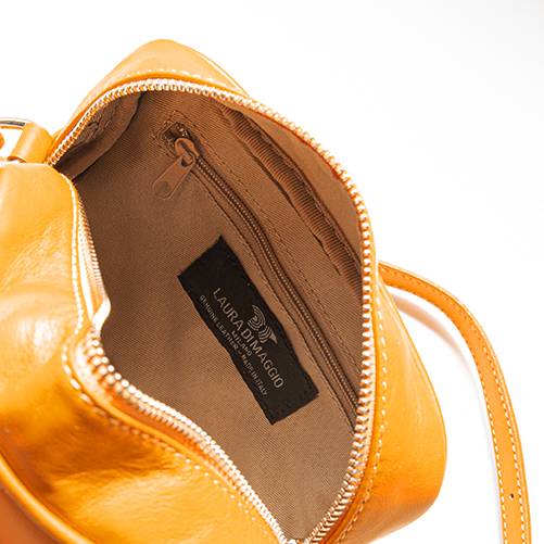 Laura Di Maggio COCCA – Borsa da Sera in Pelle Soft Trapuntato – Arancione Sconto