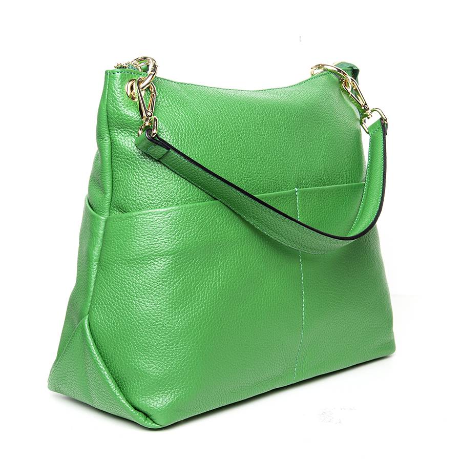 Laura Di Maggio NINA – borsa a spalla in pelle dollaro verde Offerta