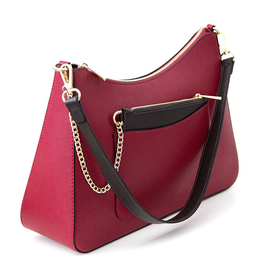 Laura Di Maggio LENA – Borsa a spalla in pelle elegant rubino Outlet