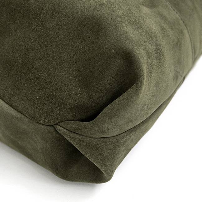 Laura Di Maggio LE SAC – sacca in pelle camoscio verde militare Moda