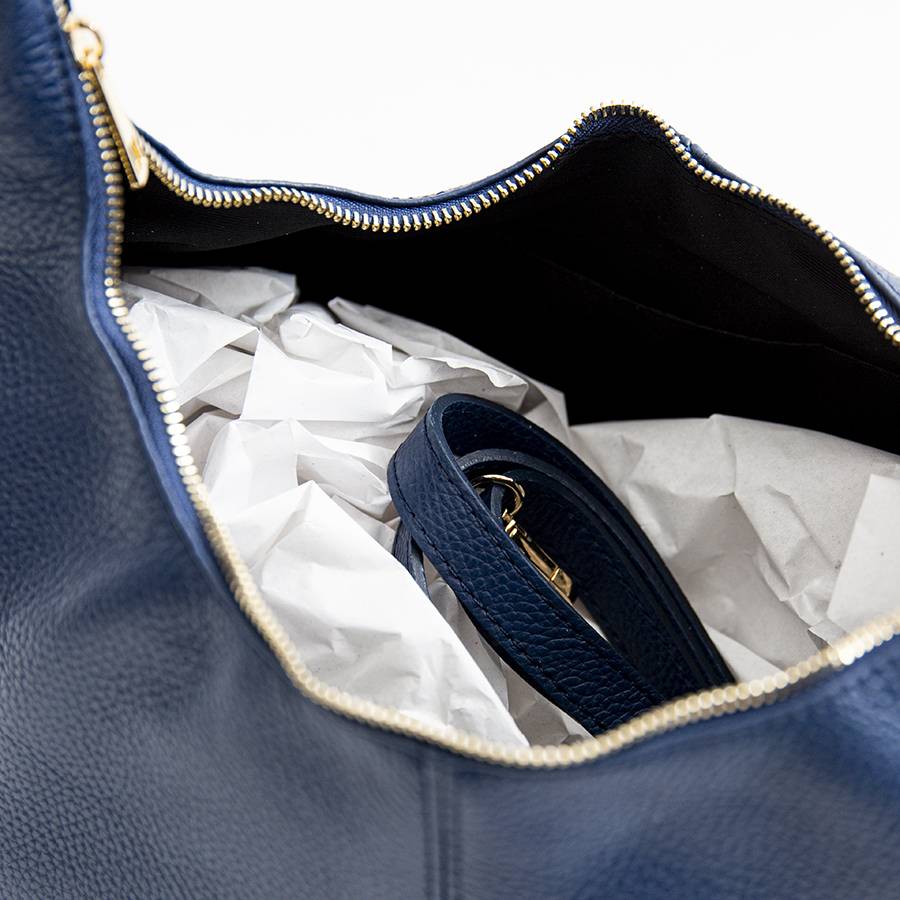 Laura Di Maggio VANESSA – Maxi sacca in pelle blu Promozione