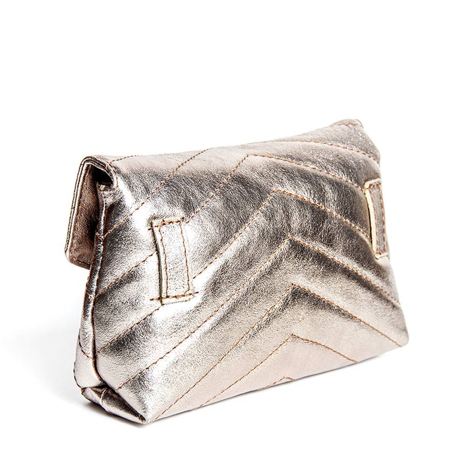 Laura Di Maggio VEGA – marsupio laminato a trapunta bronzo Sottocosto