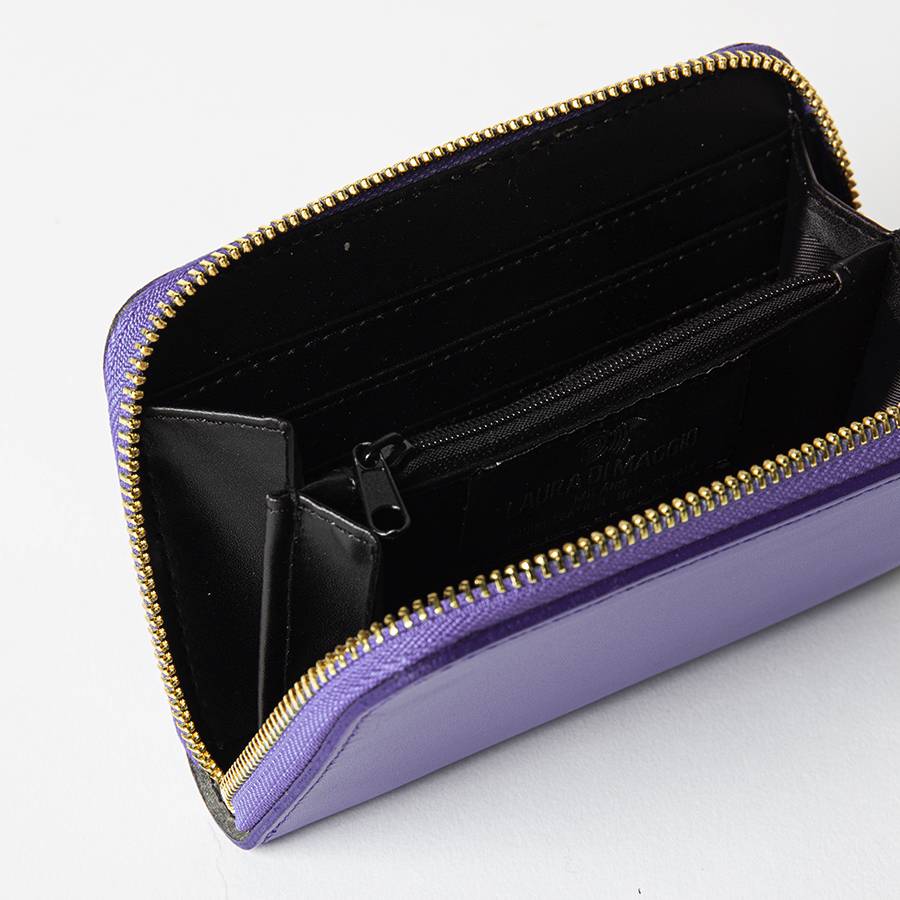 Laura Di Maggio ELEGANT MINI – portafoglio in pelle elegant viola Online