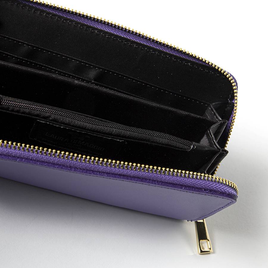 Laura Di Maggio ELEGANT – portafoglio in pelle elegant viola Offerte