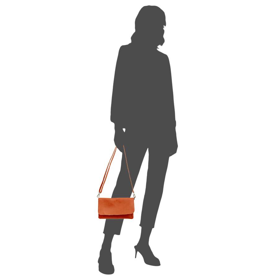 Laura Di Maggio CLAIRE – pochette sottile arancio in pelle dollaro Novità