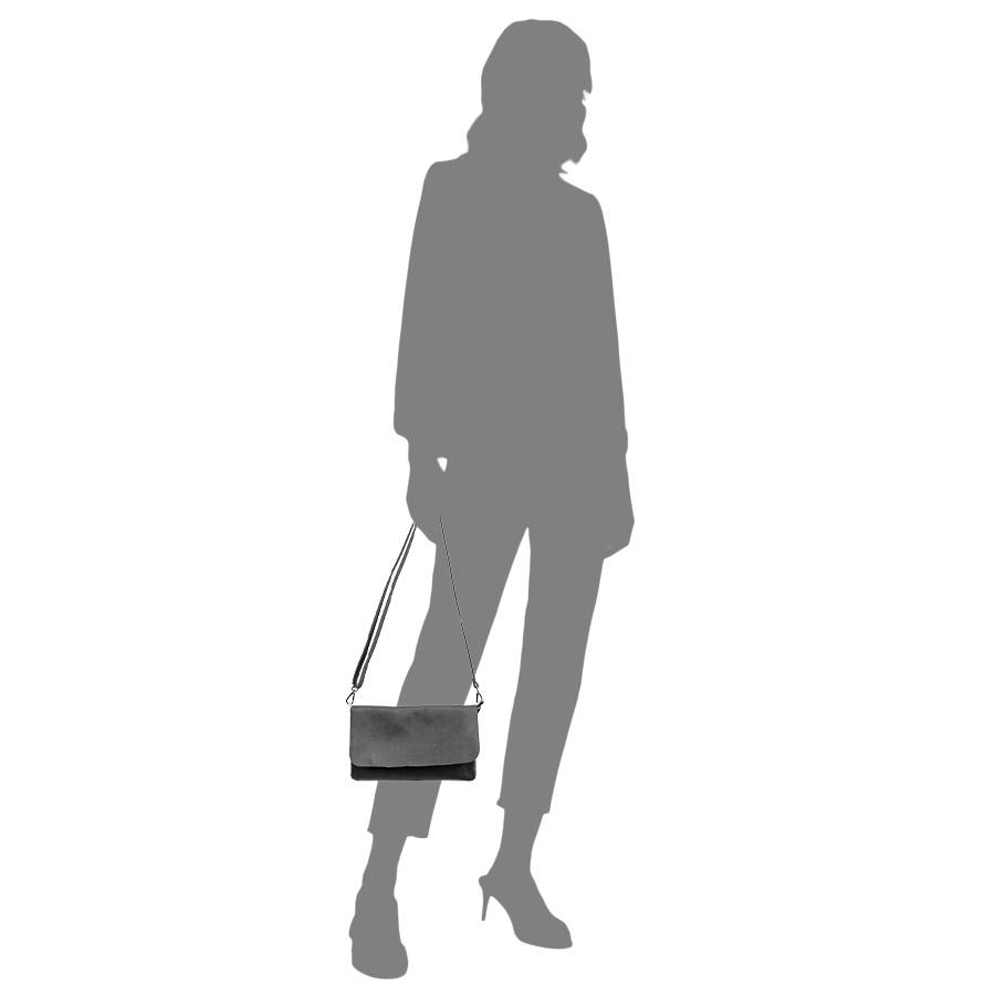 Laura Di Maggio CLAIRE – pochette sottile nera in pelle dollaro Presa