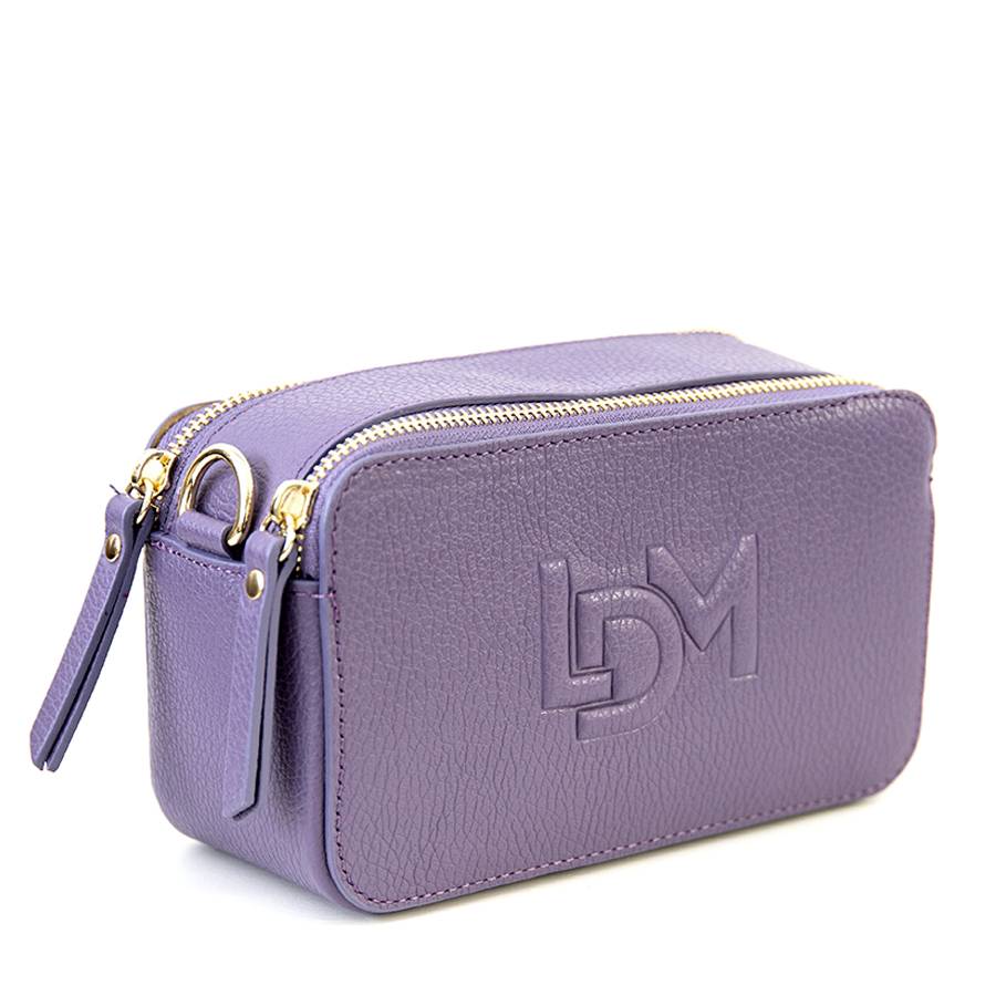 Laura Di Maggio LOIS MINY – Saponetta in pelle dollaro stampata lilla Online