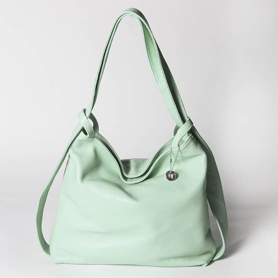 Laura Di Maggio VENICE – Zaino/borsa in pelle dollaro menta Outlet