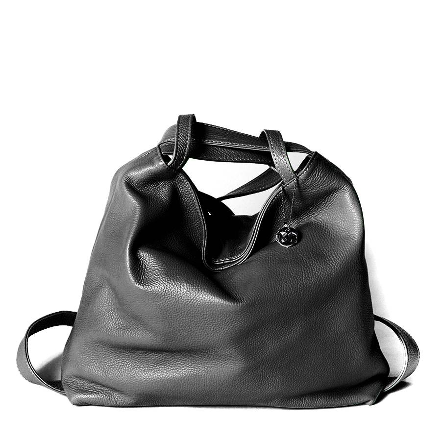 Laura Di Maggio VENICE – Zaino/borsa in pelle dollaro nero Saldi