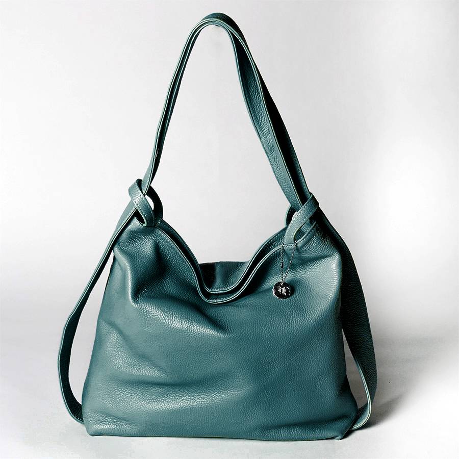 Laura Di Maggio VENICE – Zaino/borsa in pelle dollaro petrolio Hotsell