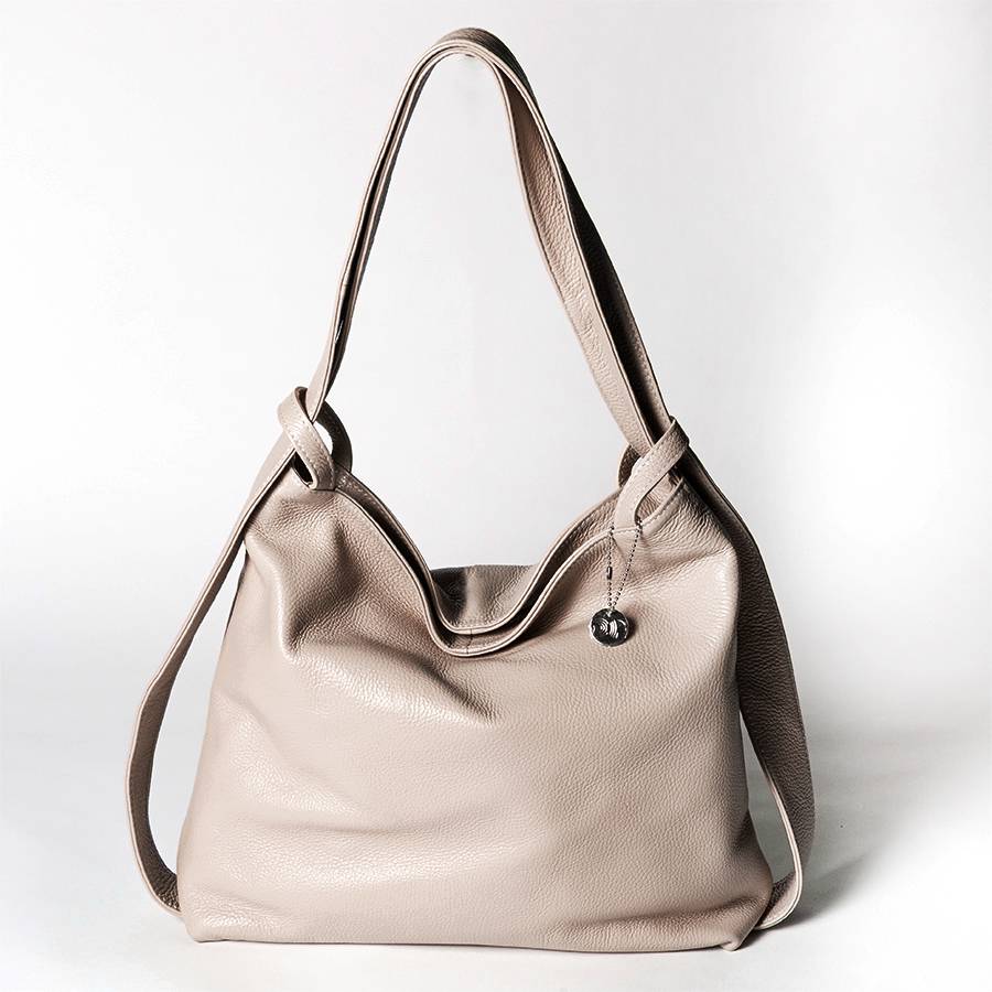 Laura Di Maggio VENICE – Zaino/borsa in pelle dollaro rosa Vendita Economica