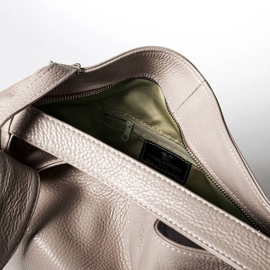 Laura Di Maggio VENICE – Zaino/borsa in pelle dollaro rosa Vendita Economica