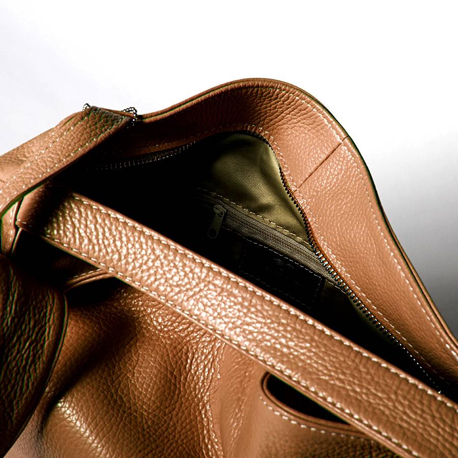 Laura Di Maggio VENICE – Zaino/borsa in pelle dollaro cuoio Saldi Di Fabbrica