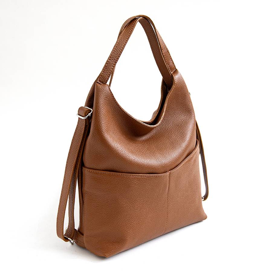 Laura Di Maggio MADRID – Zaino/borsa in pelle cuoio Nuova