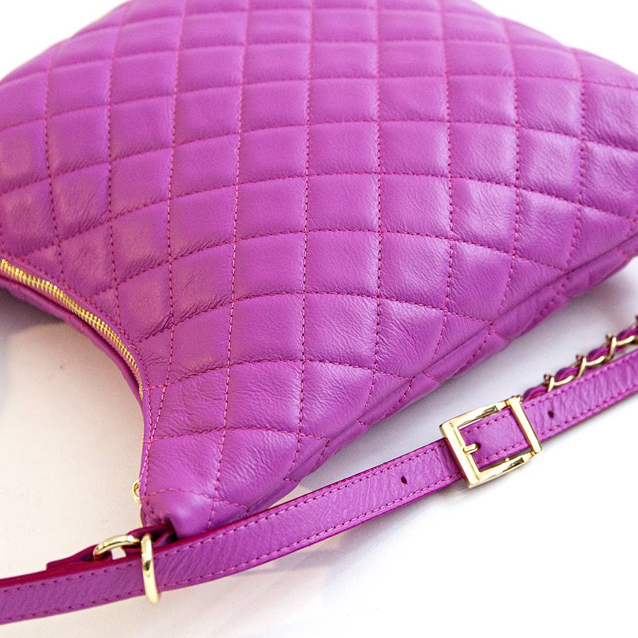 Laura Di Maggio ISABEL – Zaino/borsa in nappa trapuntata fuxia Moda
