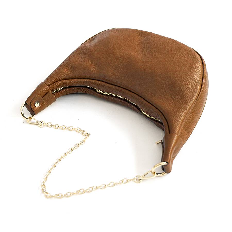 Laura Di Maggio MOON – Borsa a spalla in pelle cuoio Sottocosto