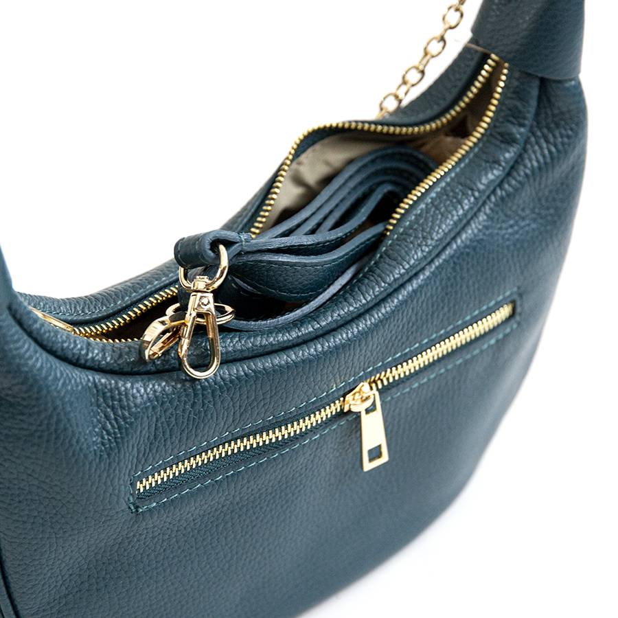Laura Di Maggio MOON – Borsa a spalla in pelle petrolio Convenienza