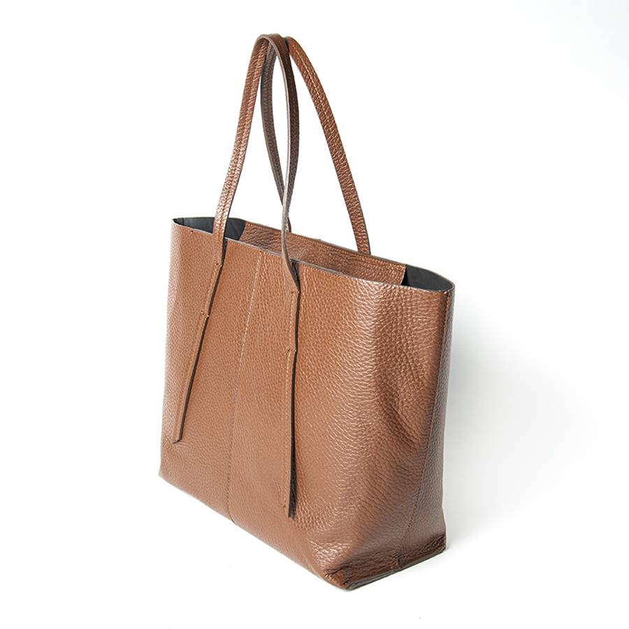 Laura Di Maggio MARGÒ – Shopper in pelle dollaro color bruciato Saldi