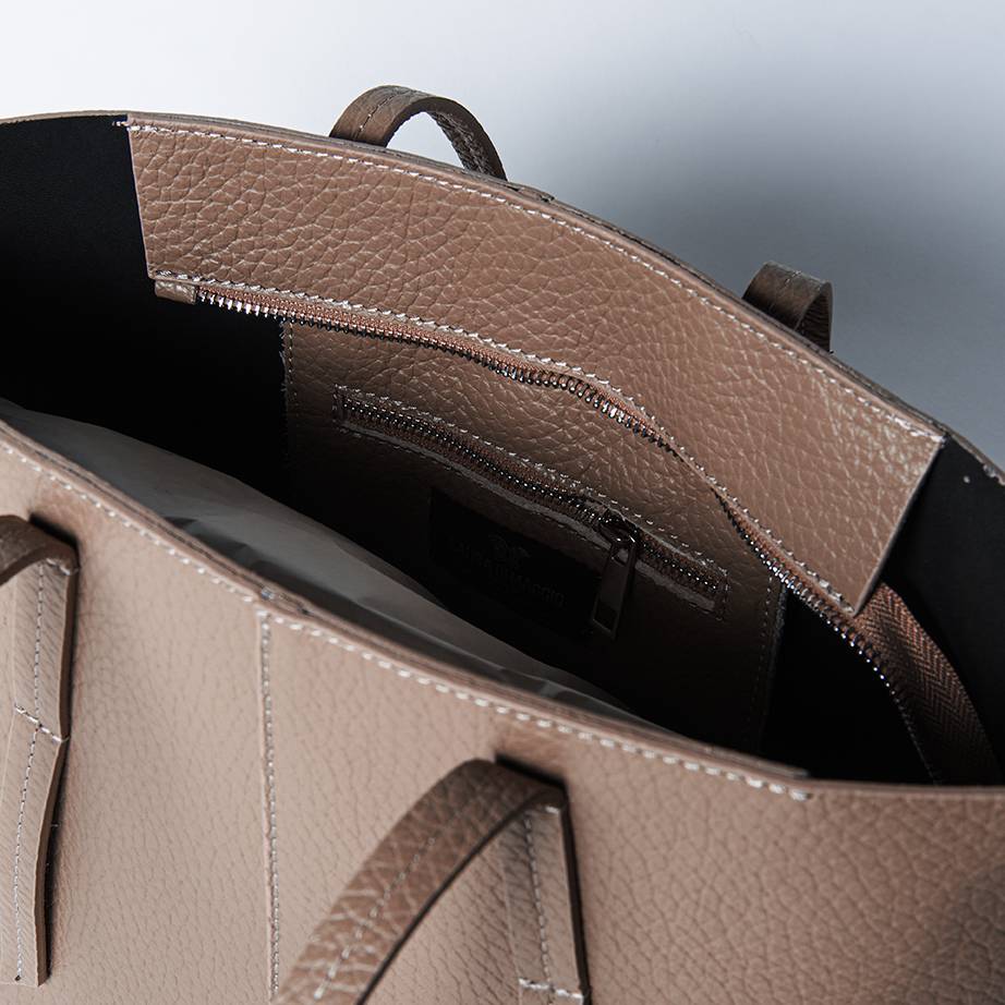 Laura Di Maggio MARGÒ Small – Shopper in pelle dollaro color bruciato Offerte