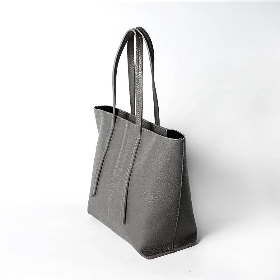Laura Di Maggio MARGÒ Small – Shopper in pelle dollaro grigia Hotsell