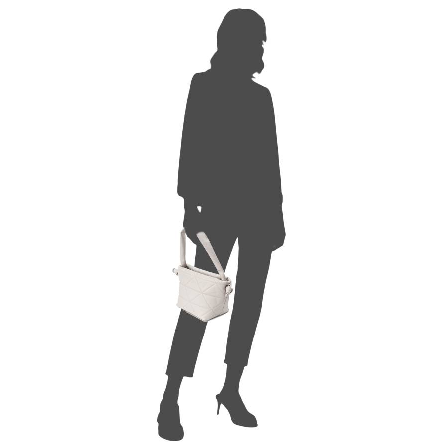 Laura Di Maggio RITA – borsa in pelle soft trapuntato latte Nuovo