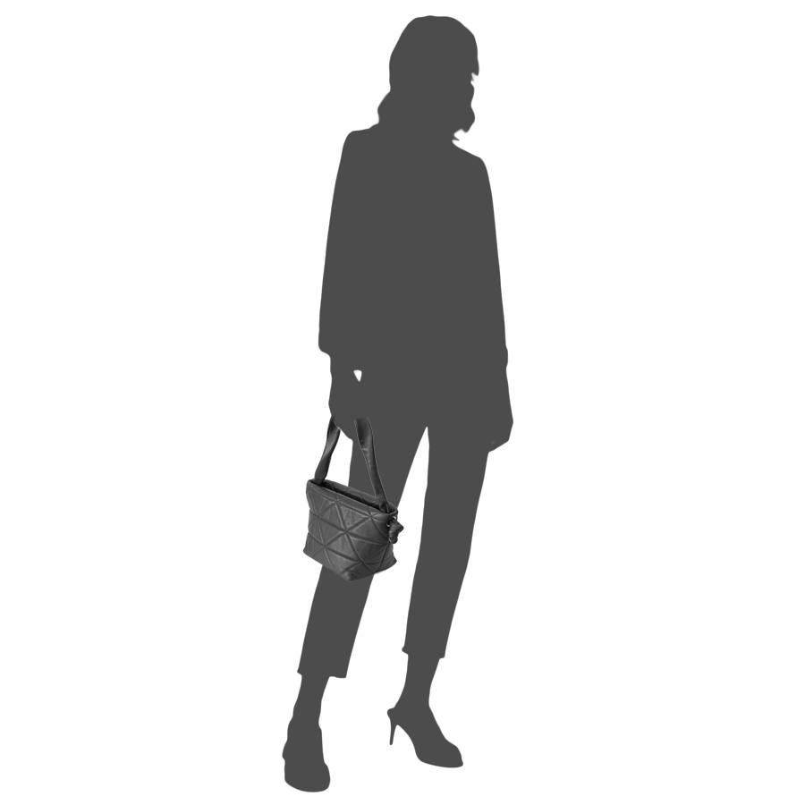 Laura Di Maggio RITA – borsa in pelle soft trapuntato nero Vendita