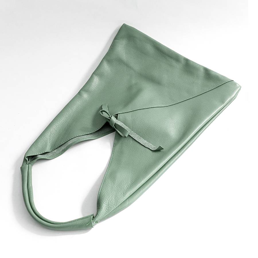 Laura Di Maggio LINA – Maxi sacca in pelle menta Shopping Online