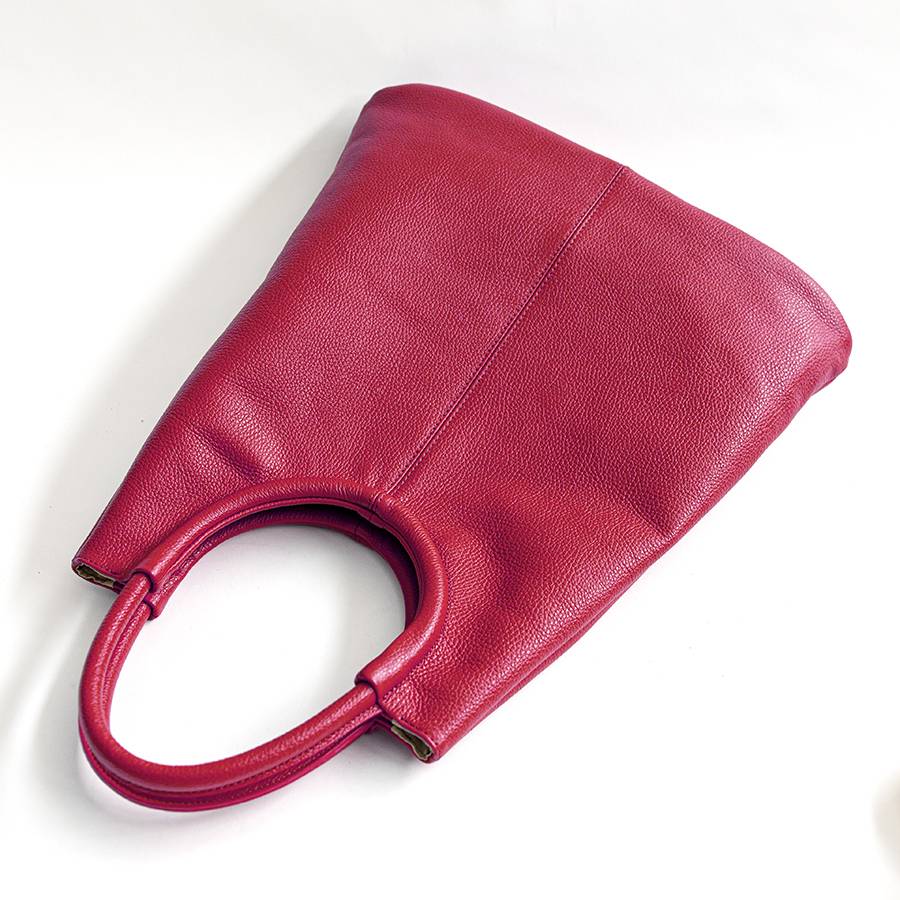 Laura Di Maggio INDIA – Maxi borsa con manico tondo in pelle azalea Sottocosto