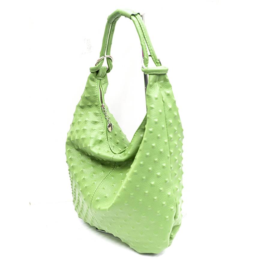 Laura Di Maggio ASIA – hobo bag in pelle stampa chiodo verde mela Offerta