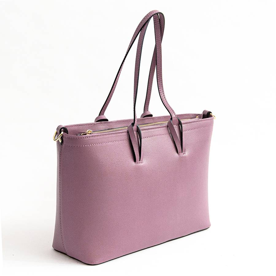 Laura Di Maggio NIKITA – Shopping in pelle saffiano malva Vendita Calda