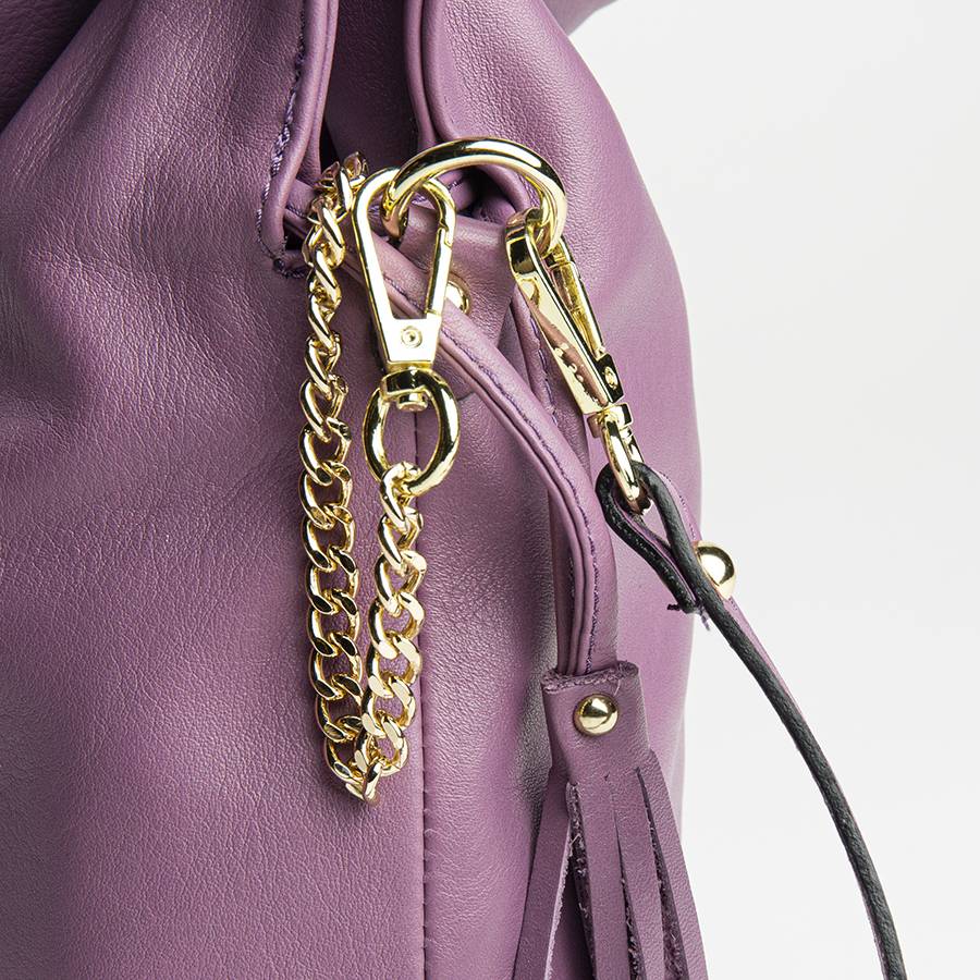 Laura Di Maggio GELSA – Sacca in pelle nappa malva Moda